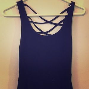 Black crisscross dress